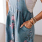 🌸2025 Új Divat🌸 Vintage Virágmintás Farmer Overall