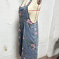 🌸2025 Új Divat🌸 Vintage Virágmintás Farmer Overall
