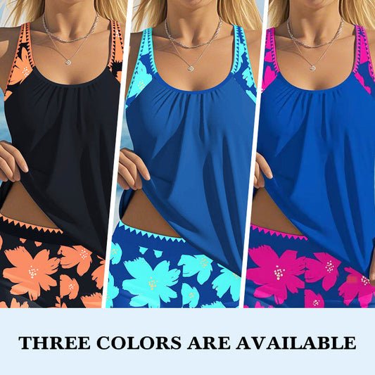 🩱【S-3XL】Női mintás tankini + rövidnadrág! 🌸