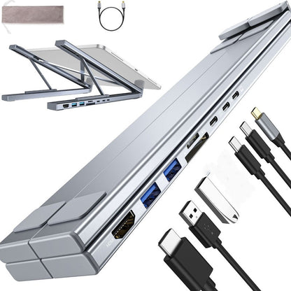 💻USB-C dokkoló és laptop állvány szett – 4K HDMI kimenettel