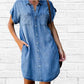 【S-5XL】👗Alkalmi farmer rövid ujjú ruha