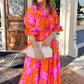 🌸 [S-3XL] 👗 Női Elegáns Rózsás Maxiruha 🌈✨