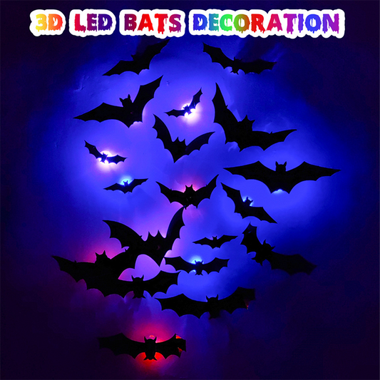 3D denevér LED fali lámpa dekoráció