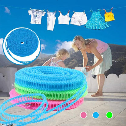 👚Szélálló, csúszásgátló ruhaszárító kötél👕