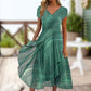 Lenge V-nyakú maxi ruha