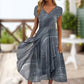 Lenge V-nyakú maxi ruha
