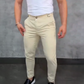 💖👖Férfi nadrág Slim Fit rugalmas derékkal