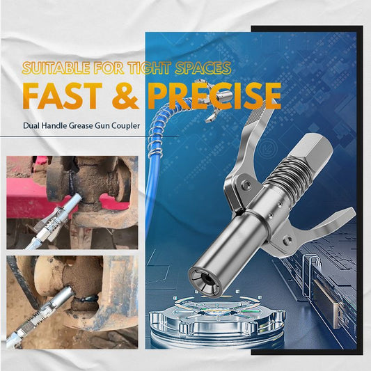 🔥 UTOLSÓ NAPI PROMÓCIÓ - 50% KEDVEZMÉNY 🔥Nagynyomású, kétfogantyús zsírzópisztoly-csatlakozó