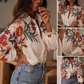 【S-2XL】✨Női virágmintás galléros ing