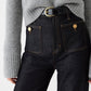 【M-4XL】👖 Haspántos széles szárú farmer