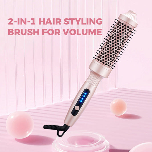 💇‍♀️ 50% KEDVEZMÉNY! ✨ 2 az 1-ben hajtömeg-növelő és simító hajkefe – 3 állítható hőfokbeállítás – Tökéletes frizura mindössze 5 perc alatt ⚡