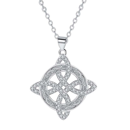 💐1+1 ingyen📿Witches Knot nyaklánc Csillogó Starburst medál