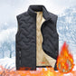 ✨️❄️ Unisex Téli Meleg, Ujjatlan, Steppelt Mellény Puhafleece Béléssel
