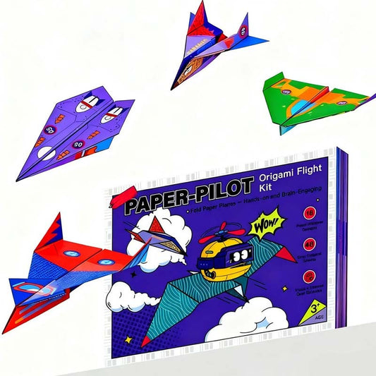 🛩️Kreatív DIY papírrepülőgép-készlet gyerekeknek