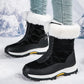 【EU36-42】❄️Női téli csizma PU-ból, pamut béléssel és polár béléssel