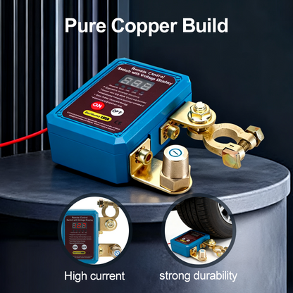 ⚡ Távirányítású autó akkumulátor leválasztó kapcsoló