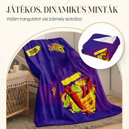 🚗Minden évszakra alkalmas, puha takaró mókás mintákkal