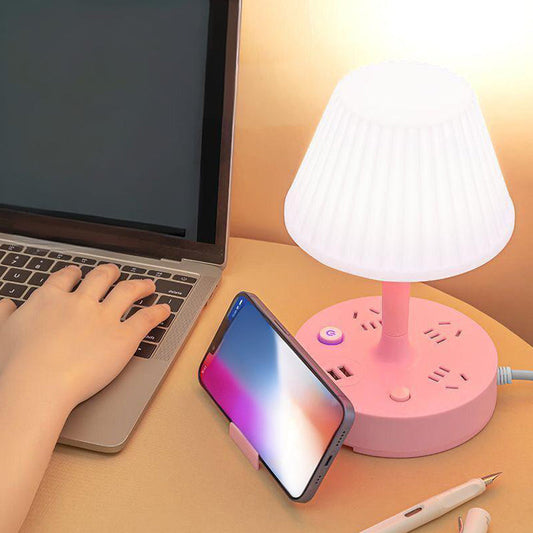 ✨Asztali lámpa USB-porttal és hálózati csatlakozóval✨