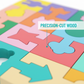🧩Fából készült geometriai alakhoz illő puzzle kisgyermekek számára