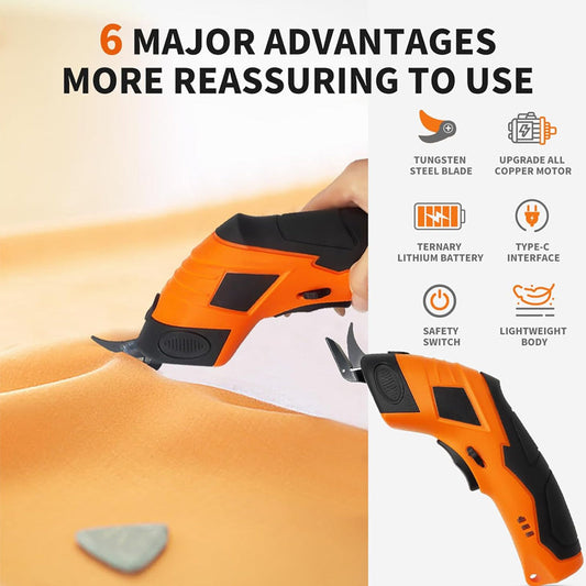 Vezeték nélküli elektromos szövetvágó, otthoni és kézműves használatra alkalmas