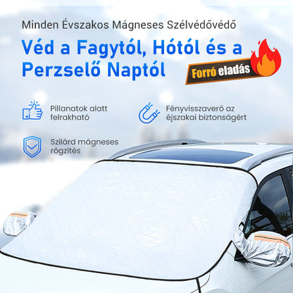 🚗Minden évszakos mágneses autós szélvédő védő takaró
