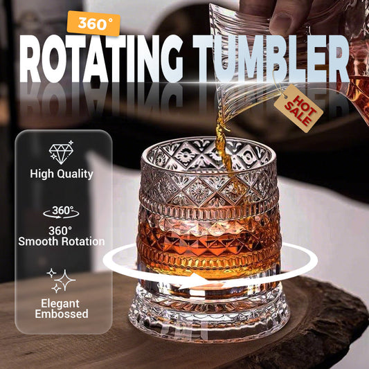 🥃 50% kedvezmény korlátozott ideig ✨ Pörgő whiskys pohár, stresszoldó