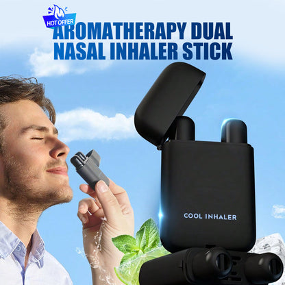 🌿Aromaterápiás kettős orrszívó stick