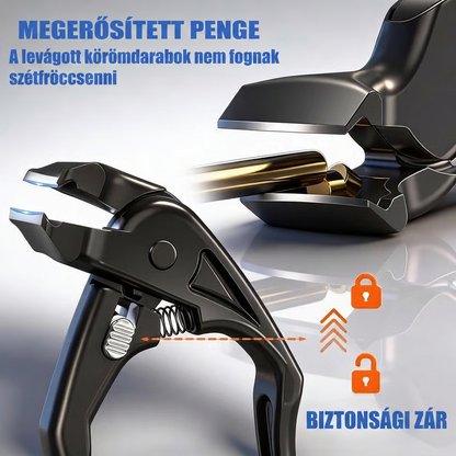 🦶Rozsdamentes acélból készült ívelt körömvágó – ergonómikus és könnyen kezelhető idősek számára