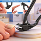 🦶Rozsdamentes acélból készült ívelt körömvágó – ergonómikus és könnyen kezelhető idősek számára