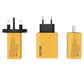 ⚡120 W-os gyors töltő 4 csatlakozóval
