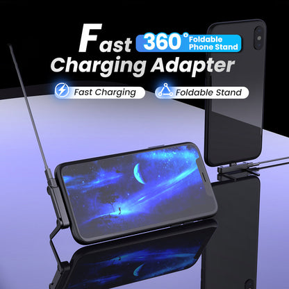 ⏰🔥IDŐKORLÁTOS 47% KEDVEZMÉNY! 🔋 Gyors töltő adapter 360°-ban forgatható telefon tartóval – kézmentes használat, univerzális illeszkedés és kompakt kialakítás 📱⚡✨