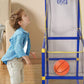 🎁 Gyerekeknek való beltéri kosárlabda játékgép 4 labdával 🏀🎯