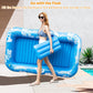 💥Felfújható medencei nyugágy párnával