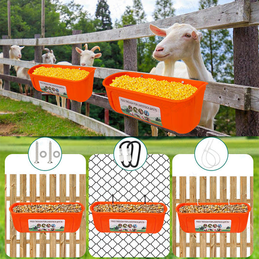 🐐 50% kedvezmény! 🐔 Függeszthető etető kecskék, csirkék és háziállatok számára – takarékos a takarmánnyal, tisztán tartható, időjárásálló 🌾