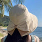 👒  Női napellenző sapka – extra nagy karimájú, 360°-os védelem, rugalmas 🌞