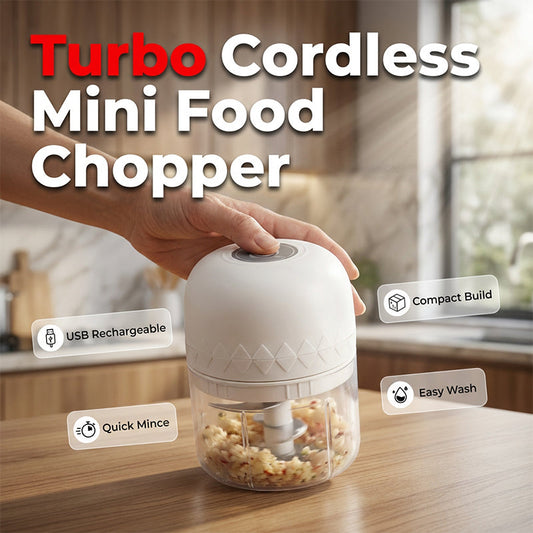 🔋🥩 Vezeték nélküli mini aprító – Egygombos aprítás – Utánvéttel ⚡✅