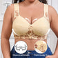 🌸L-5XL👙Elöl Záródó Kosár Nélküli Pamutos Nagyméretű Melltartó