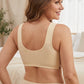 🌸L-5XL👙Elöl Záródó Kosár Nélküli Pamutos Nagyméretű Melltartó