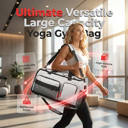 🎒 MOST 47% KEDVEZMÉNY! 🧵 Könnyű és tágas fitnesztáska – vízlepergető, több rekeszes edzőtáska ✨