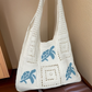🌸 30% OFF NOW! 🌸Turtle Pattern Crochet Tote Bag