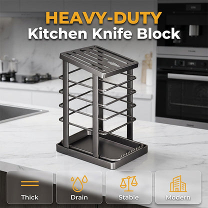 Heavy-Duty Kitchen Knife Block