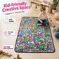🎨👨‍👩‍👧‍👦Családi, szülő-gyermek közös DIY festőtakaró – egy takaró, végtelen kreativitás🖍️✨