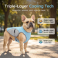 🐶 MOST 50% KEDVEZMÉNY! ☀️ Hőelvezető, fényvisszaverő kutyahordozó – Ice-silk anyagból, állítható – nyáron hűvös érzést biztosít kedvencének 🐾🌊✨