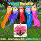 🐦12 darab műtollas madár kapcsokkal