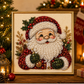 🎄🎅 Karácsonyi festőkészlet gyöngyökkel és strasszokkal, kézműves foglalkozás gyerekeknek és felnőtteknek, csillogó ünnepi dekoráció az ünnepekre ✨
