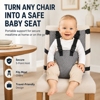 👼Hordozható biztonsági heveder babák etetőszékéhez