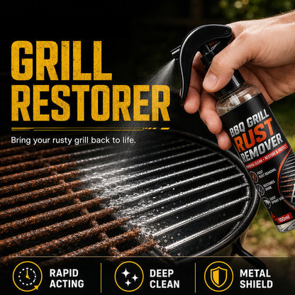⏰ Időkorlátozott akció: 2+1 ingyen🔥 Kifejezetten a grill rozsdafoltjainak és makacs lerakódásainak eltávolítására kifejlesztett rozsdaeltávolító spray 🍖