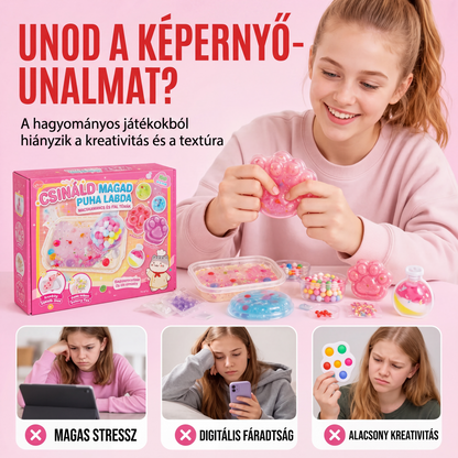🎨 Barkácsolható nyomóka készlet gyerekeknek – Készítsd el saját szorongatós játékaidat 🛡️🧸