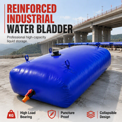 💧 Összecsukható víztartály – megerősített PVC anyagból, összecsukható és nagy űrtartalmú – 100 liter/240 liter, farmokra és építkezésekre alkalmas 🚜
