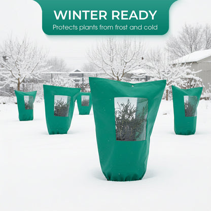 🌨️1+1 ingyen🌿Téli növénytakaró fagyvédelemre cipzárral és húzózsinórral – Biztonságos védelem, könnyű rögzítés